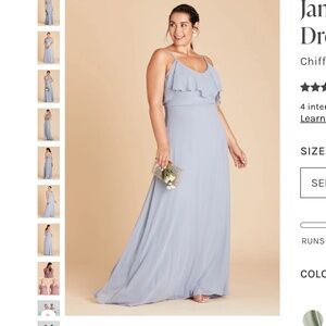 Birds Grey Jane Convertible Dress